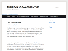 Tablet Screenshot of americanyogaassociation.net